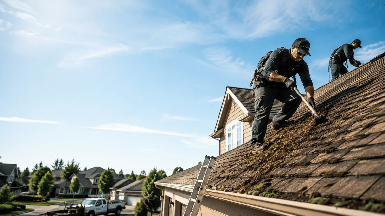 Roof Moss Removal in Cambridge, IL near me